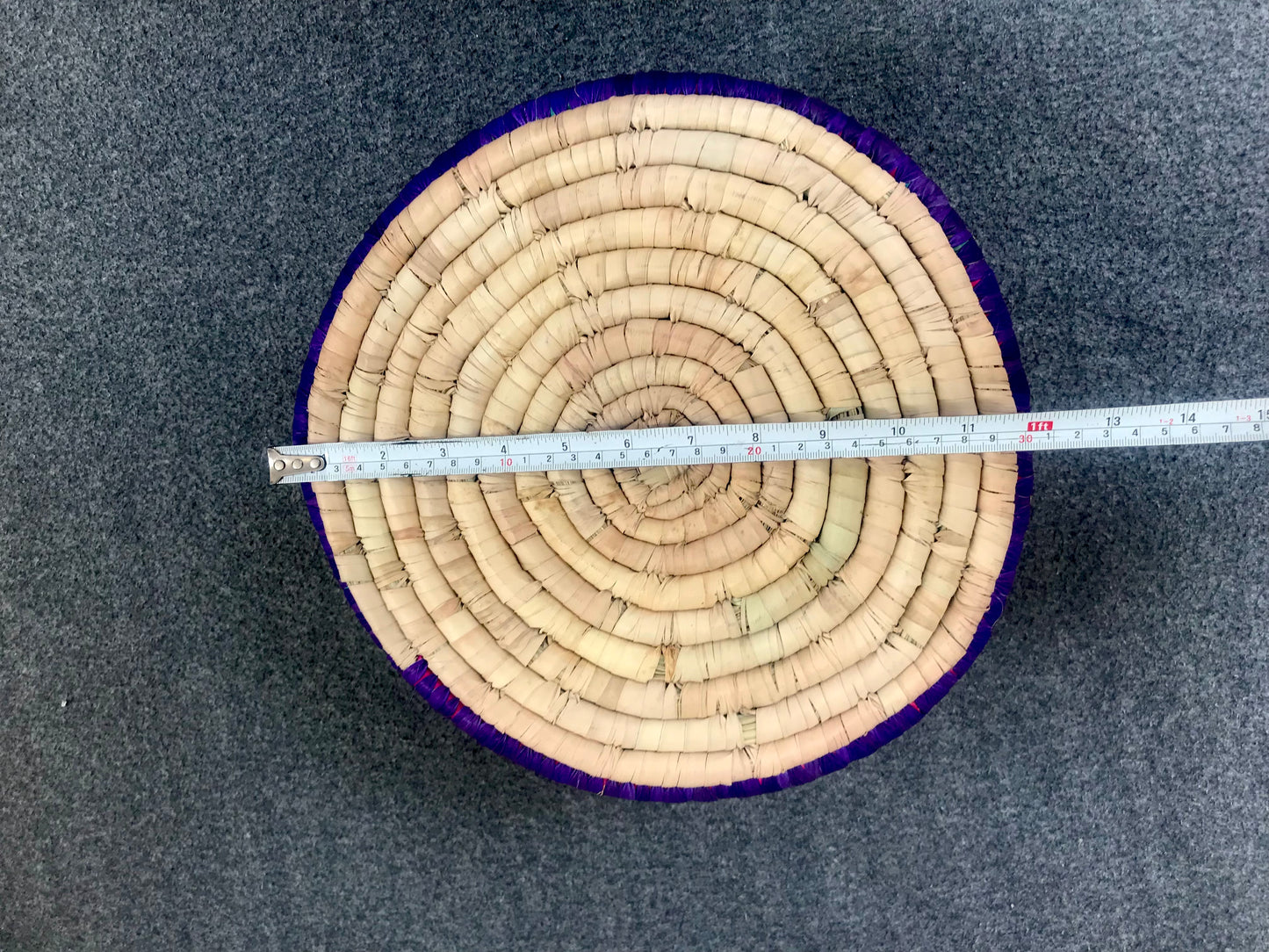 Handmade Premium Quality Date Palm Leaf Large Hotpot with Vibrant Design & Colors (11 inches Wide x 6 inch Height)