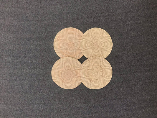 Set of 4 (8 Inch) Premium Quality Date Palm Leaf Dining Table Placemats Table Coaster
