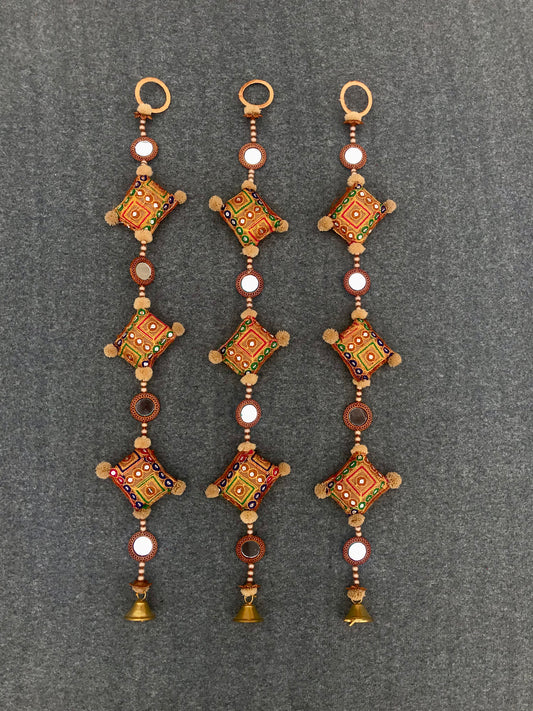 Set of 3 Traditional Handmade Door / Window Ring bell Wind Chimes Home Decor