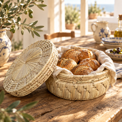 Date Leaf Handmade Large insulated HotPot | Storage Basket For Home (13”)
