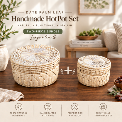 Set of 2 Handmade Simple Style HotPots Bundle Offer (Large+Small)