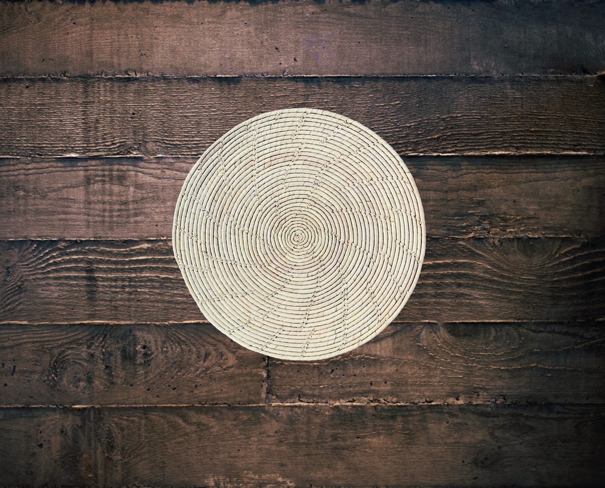 Saptami Table Mat Bundle of 4 (12 Inch) Date / Palm Leaf Handmade Table Mats Dining Tabl ...