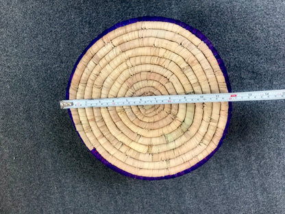 Handmade Premium Quality Date Palm Leaf Large Hotpot with Vibrant  Design & Colors (11 inches Wide x 6 inch Height)