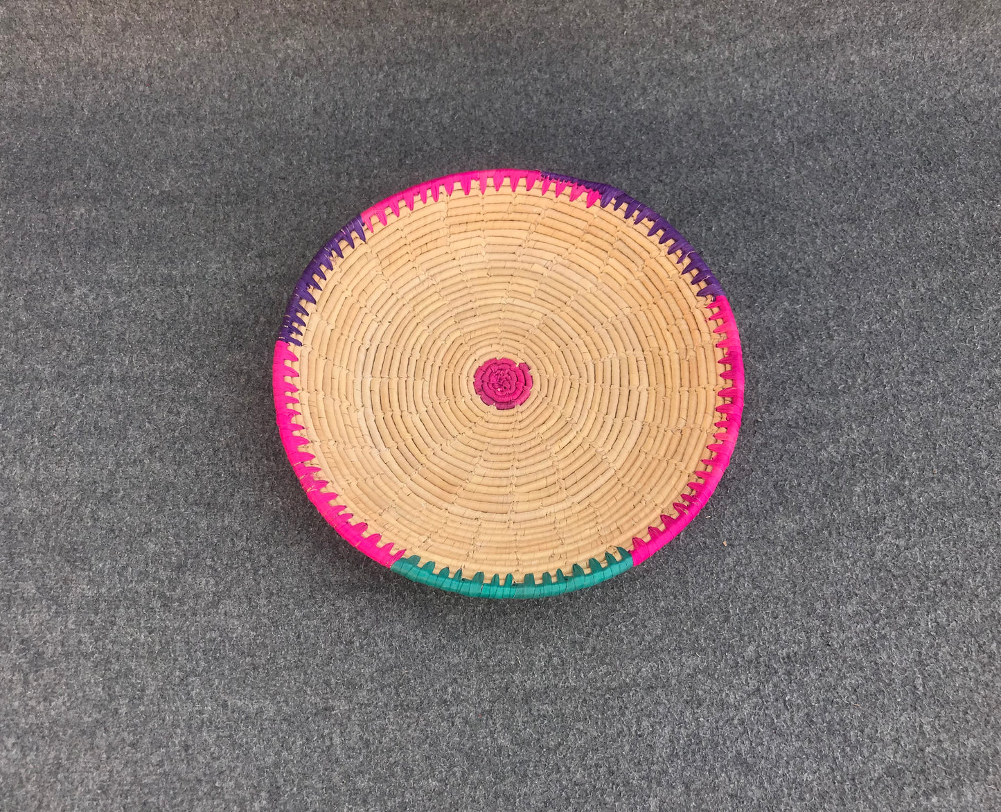 Set of 4 Date Palm Leaf Handmade Bread Baskets / Changair / Chhabi – 12 Inches | Simply Designed Wall Décor & Serving Baskets