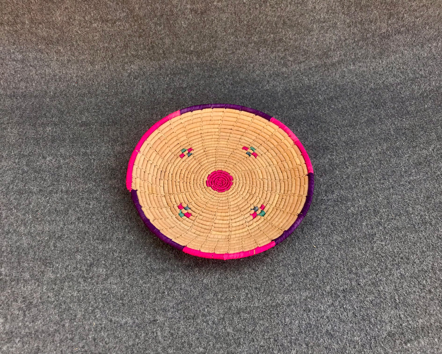 Set of 4 Date Palm Leaf Handmade Bread Baskets / Changair / Chhabi – 12 Inches | Simply Designed Wall Décor & Serving Baskets