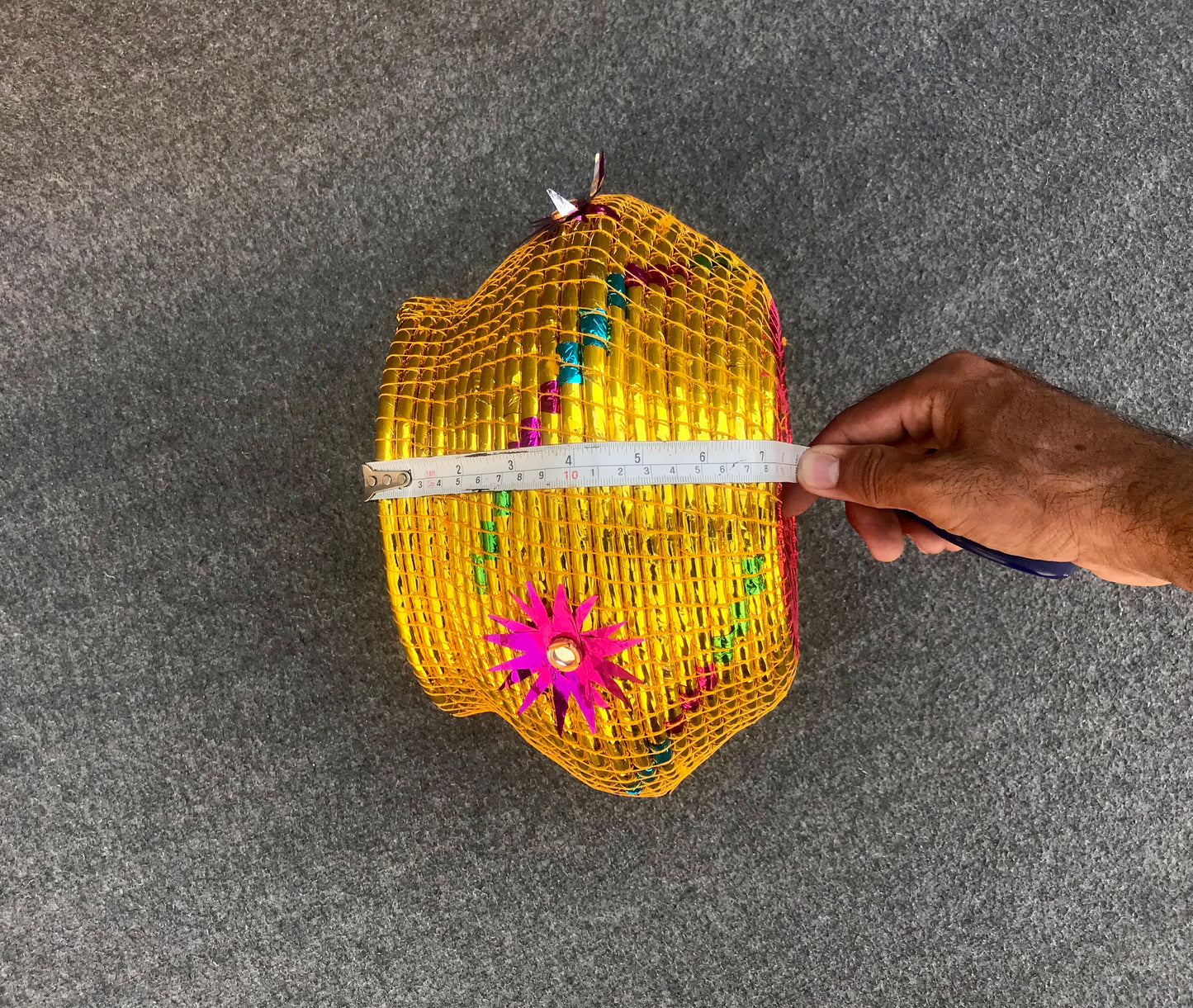 Handmade Hotpot For Roti - Made from Natural Grass & Chamkeli Patti Hand Woven Bread Box | Bread/Chapati/Naan Warmer | Traditional Hotpot | Soondhri For Kitchen - Dry Fruits Storage Basket For Home