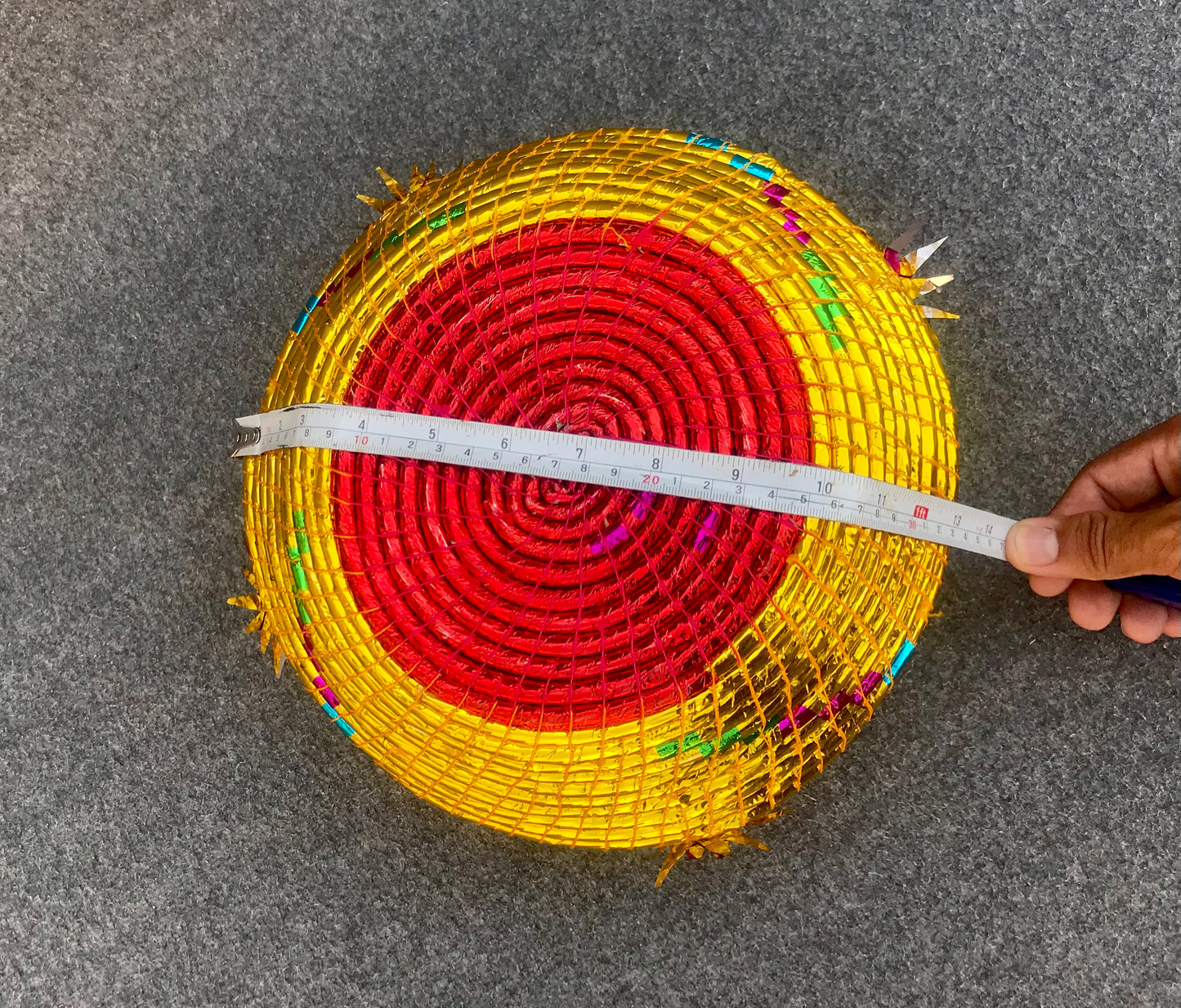 Handmade Hotpot For Roti - Made from Natural Grass & Chamkeli Patti Hand Woven Bread Box | Bread/Chapati/Naan Warmer | Traditional Hotpot | Soondhri For Kitchen - Dry Fruits Storage Basket For Home