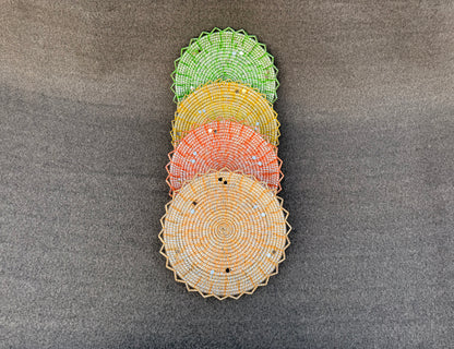 Bundle of 4 Premium Chhabi Bread Baskets / 12 inch Roti/Naan Serving Changair